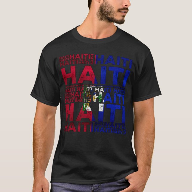 Camiseta Haiti Haitian Flag Day Proud Strong Ayiti Pride (Frente)