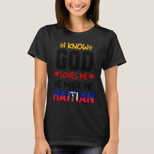 Camiseta Haiti Haitian Love Flag Orud Ayiti Deus Heart Me H