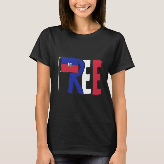 Camiseta Haiti livre (Frente)