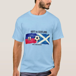 Camiseta Haiti vs Scotland Soccer Match World Cup