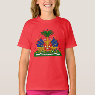 Camiseta Haitiano - camisola de alças da brasão