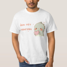 Camiseta Haitiano Dia de as mães saudando cartoon Dino