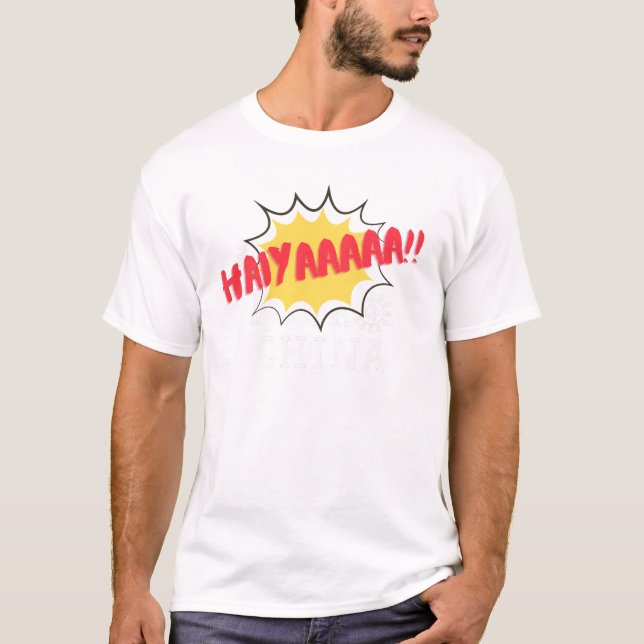 Camiseta HAIYAA - tio Roger, citação chinesa engraçada, Shi (Frente)