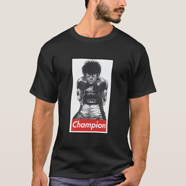Camiseta Hajime No Ippo, campeão  (Frente)