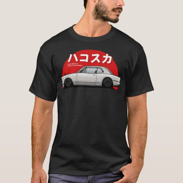 Camiseta Hakosuka Skyline Gtr Japonês Racecar Kpgc10 Carro (Frente)
