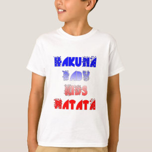 Camiseta Hakuna Matata Baby & Kids: Design de cor francesa