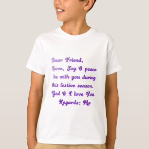 Camiseta Hakuna Matata Caro Amigo Ame alegria A paz esteja