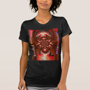 Camiseta Hakuna Matata Halloween Mask Kaleidoscope Abstrato