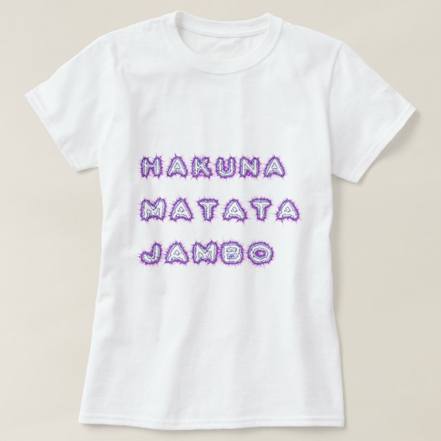CAMISETA HAKUNA MATATA JAMBO (Frente do Design)