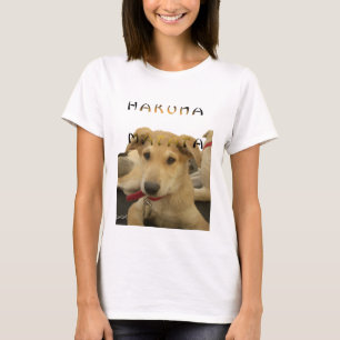 Camiseta "Hakuna Matata Pup" - Amor Sem Preocupação