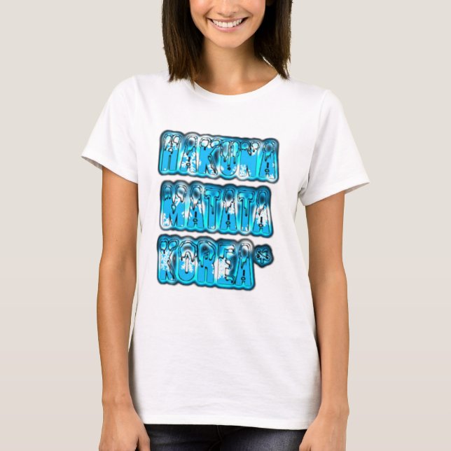 Camiseta Hakuna Matata South Korea Art Impressão/Graphic (Frente)