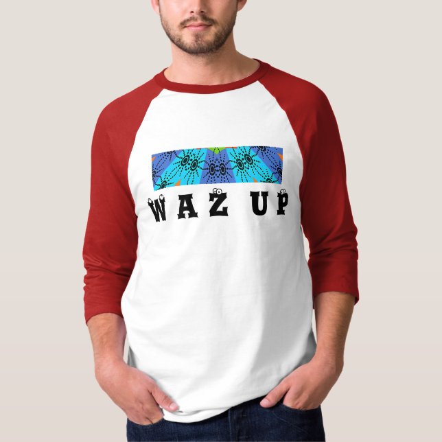 Camiseta Hakuna Matata WAZ UP Basic Ringer T-Shirt (Frente)
