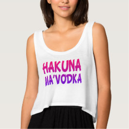 Camiseta Hakuna MaVodka — o topo da colheita feminina engra