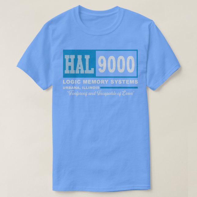 Camiseta HAL 9000 2001 Uma odisseia no espaço Vestida (Frente do Design)