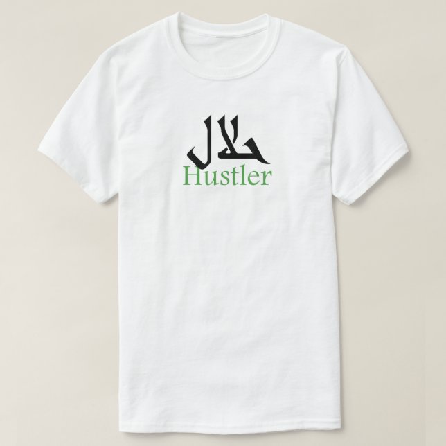 Camiseta Halal Hustler (Frente do Design)
