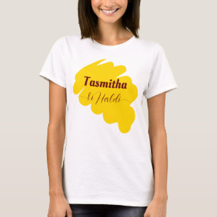 Camiseta Haldi ceremony ki haldi correspondente personaliza