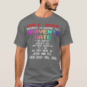 Camiseta Hale Bopp Traz Fecho Para Portão Celestial