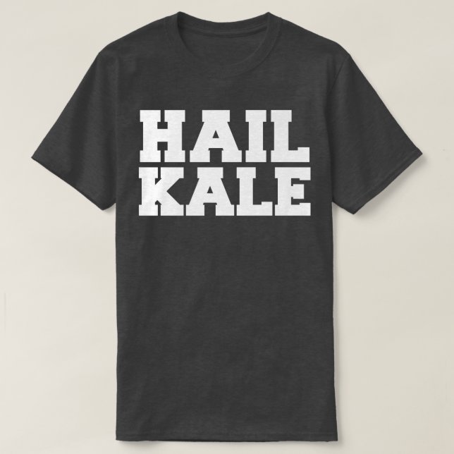 Camiseta Hale Kale Funny Vegan Vegetarian Herbivore Foodie (Frente do Design)