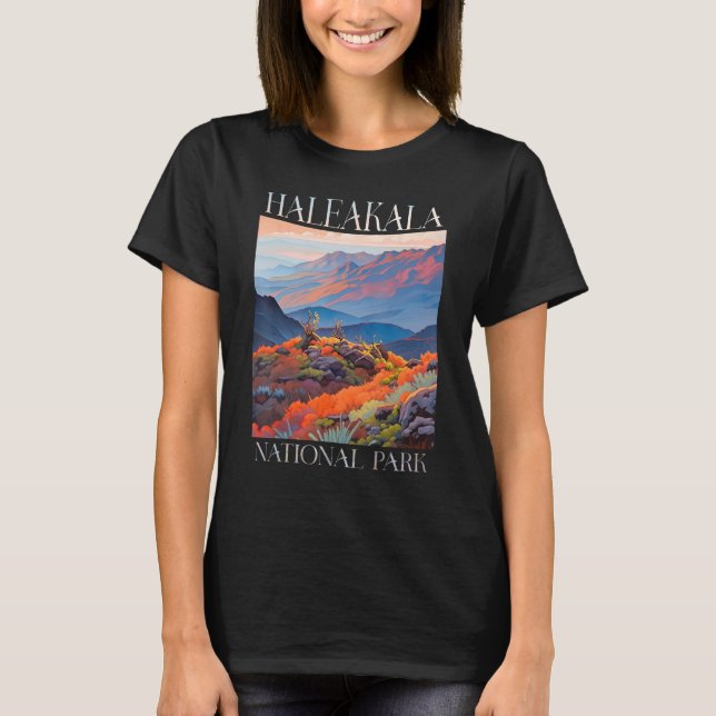 Camiseta Haleakala National Park Maui Hawaii Nature Hiking  (Frente)