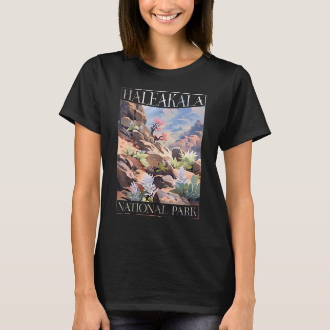 Camiseta Haleakala National Park Maui Hawaii Nature Hiking (Frente)