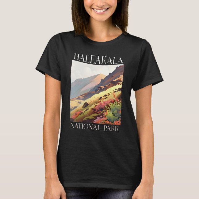 Camiseta Haleakala National Park Maui Hawaii Nature Hiking  (Frente)