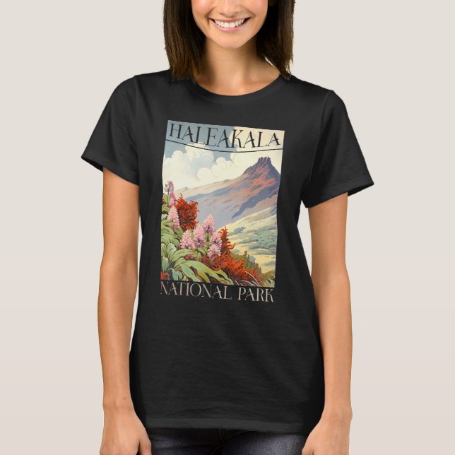 Camiseta Haleakala National Park Maui Hawaii Nature Hiking  (Frente)