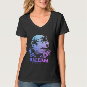 Camiseta Haleiwa Hawaii Hawaii Hawaii Flores Hibiscus Surfi
