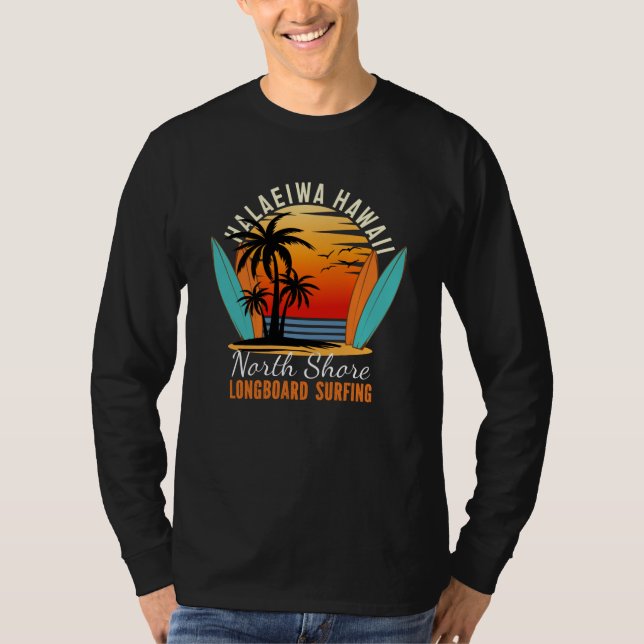 Camiseta Haleiwa Hawaii North Shore Surfing (Frente)
