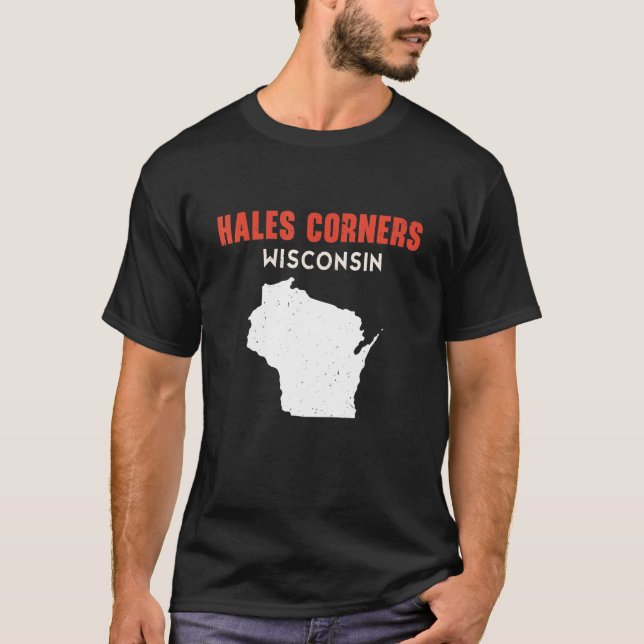Camiseta Hales Corners EUA State America Viagem Montanan He (Frente)