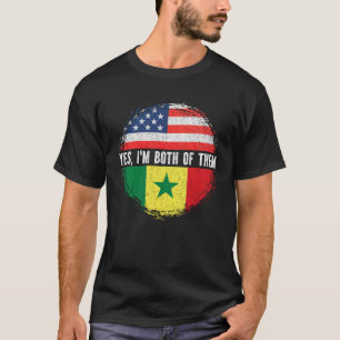 Camiseta Half American Half Senegal