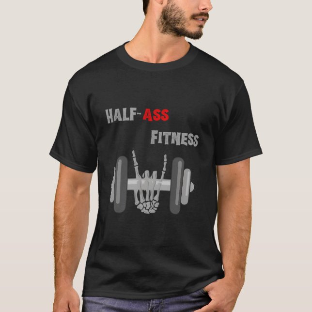 Camiseta Half-Ass Fitness Skeleton Lifting (Frente)