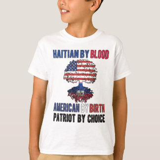 Camiseta Half Haitian Half American Flag Haiti EUA