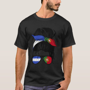 Camiseta Half Hondurdurenho Half Português Mix Honduras Por