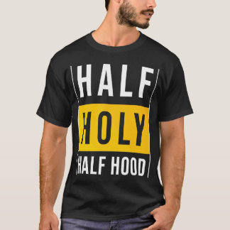 Camiseta Half Hood Half Santa Sarcástica