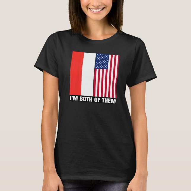 Camiseta Half Indonesian Half American Indonesia Heritage & (Frente)