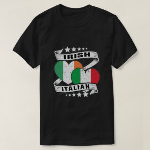 Camiseta Half Irish Half Irish Irish Flag