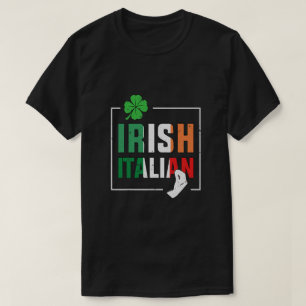 Camiseta Half Irish Half Irish Irish Flag