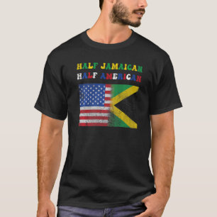 Camiseta Half Jamaicano-Americano Half-American