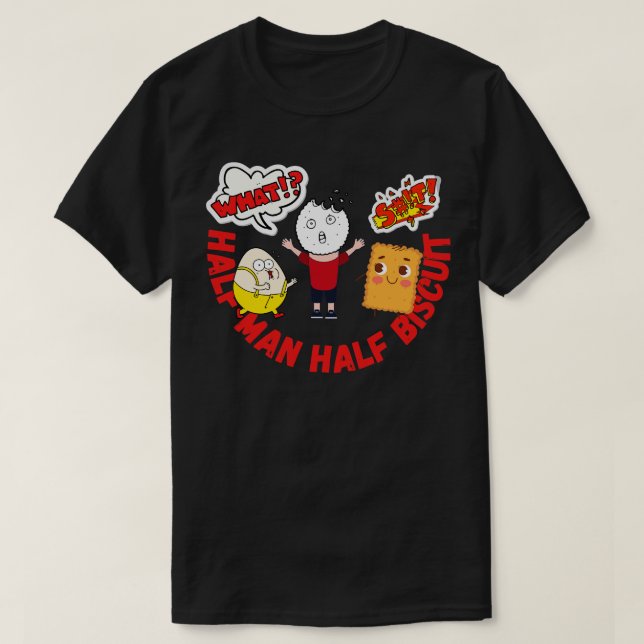 Camiseta Half Man Half Biscuit (Frente do Design)
