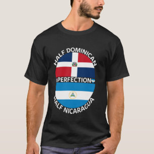 Camiseta Half Nicarágua Half República Dominicana Nicarágua