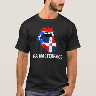 Camiseta Half Puerto Rican Half Dominican Flag Boricua Domi