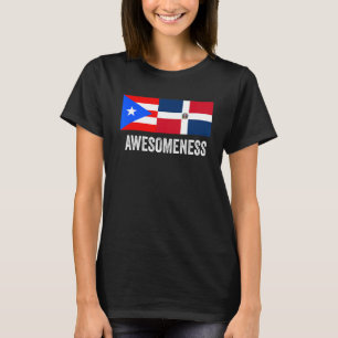 Camiseta Half Puerto Rican Half Dominican Flag Boris Domis
