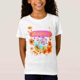 Camiseta Half sleeve baby girl tshirt with design