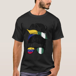 Camiseta Half Venezuela Half Nigerian Mix Venezuela Nigeri