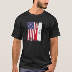 Camiseta Half Yemeni Yemenite Flag Vintage Yemen USA Gift