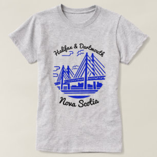 Camiseta Halifax e Dartmouth Nova Scotia T-Shirt