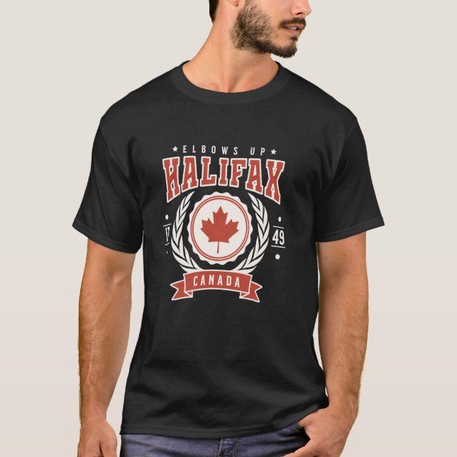Camiseta Halifax Nova Scotia Canada Aumenta Anti Canadiano (Frente)