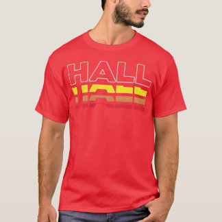 Camiseta Hall First Name Funny Vintage Sunset Hall retro