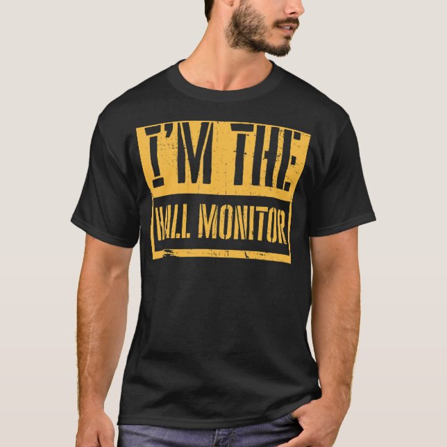 Camiseta Hall Monitor De Volta Para O Estudante 1 (Frente)