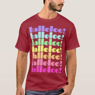 Camiseta Halleloo Rainbow Pastel Aestic Pride Retro